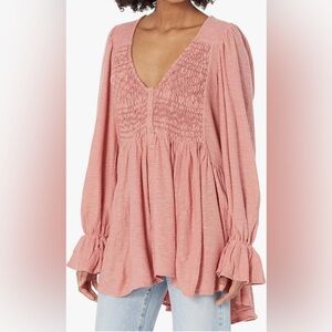 Free People Don’t Call Me Baby top Rosie Color SZ M